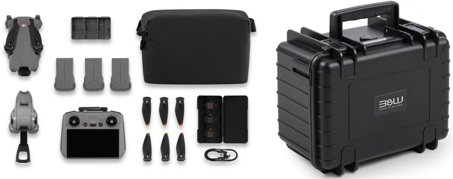 DJI Mini 5 Pro Fly More Combo (RC2) mit B&W Case 2000 schwarz