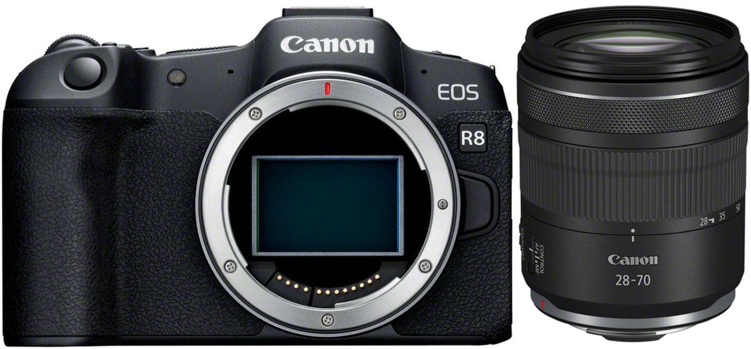 Canon EOS R8 Systemkamera mit RF 28-70mm f/2.8 IS STM Objektiv