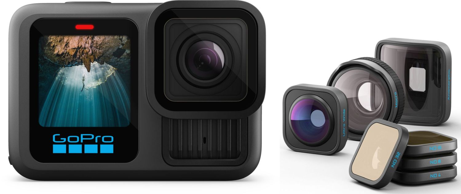 GoPro HERO13 Black Actionkamera mit HB-Series Lens Collection