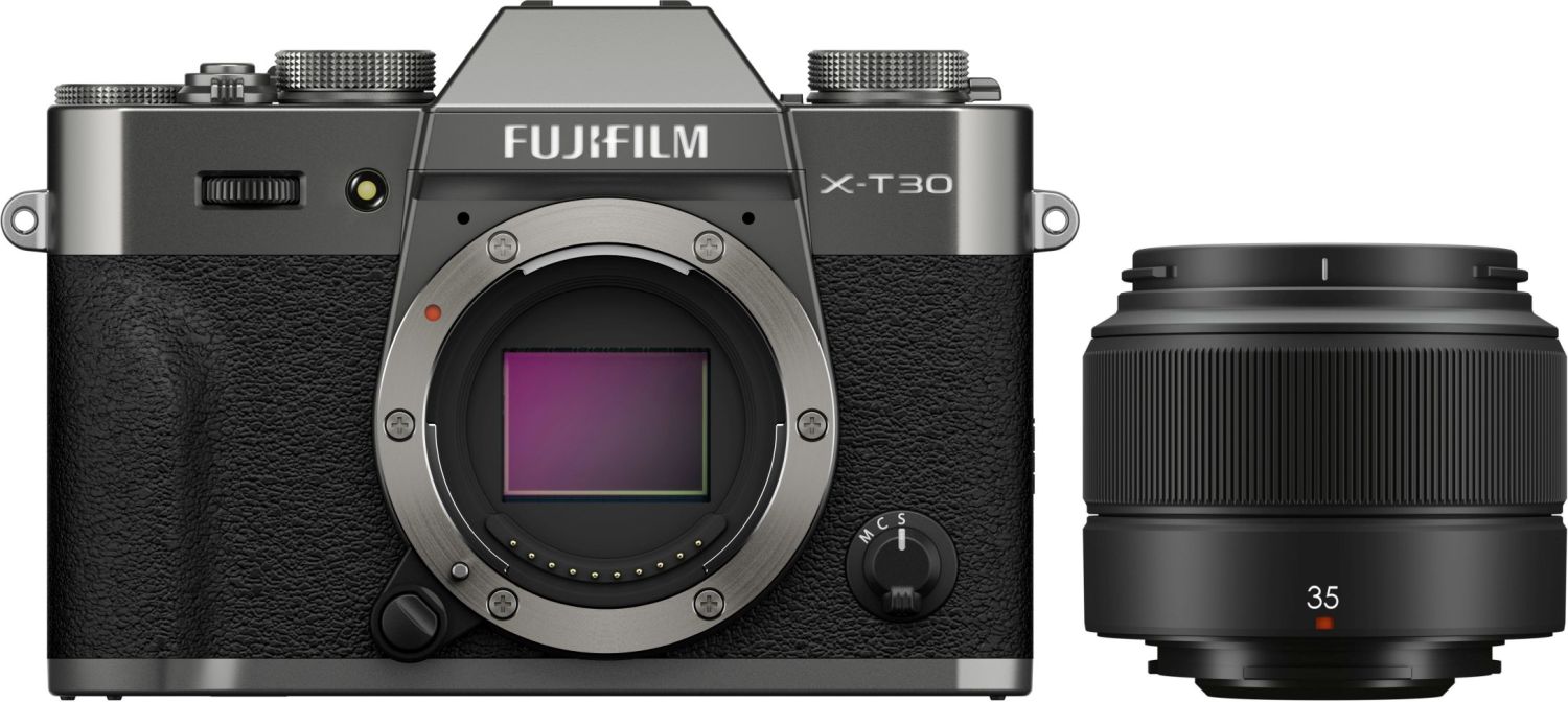 FUJIFILM X-T30 III Systeemcamera Anthraciet met XC35mm f/2 Objectief Zwart