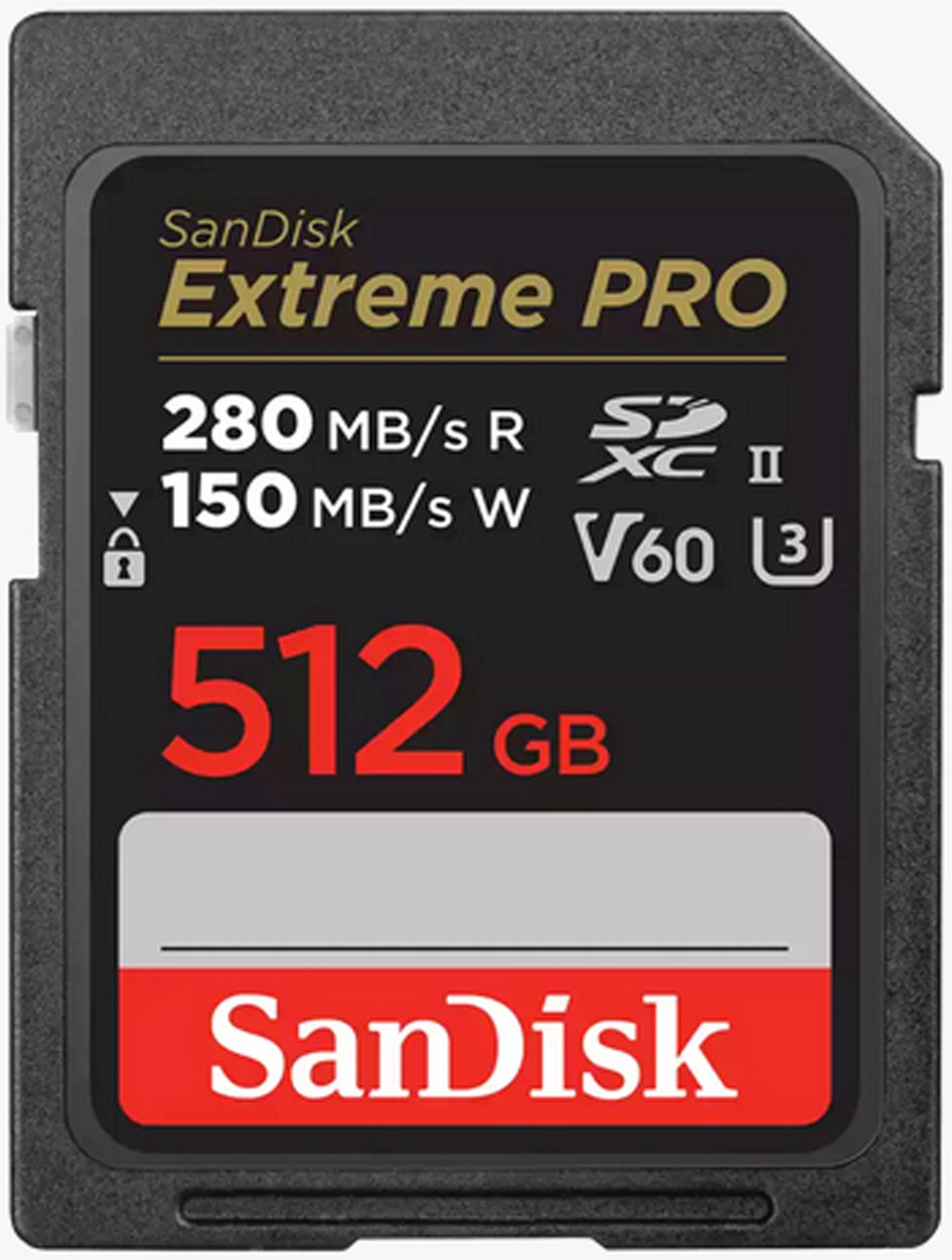 SanDisk Extreme Pro SDXC 512GB 280MB/s V60 UHS II Speicherkarte