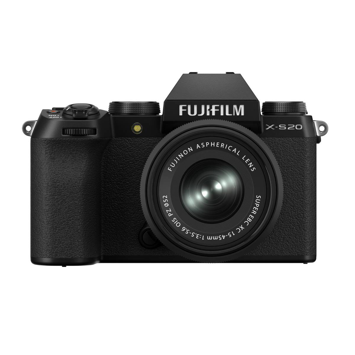 Fujifilm X-S20 Systemkamera mit XC 15-45mm Objektiv Schwarz