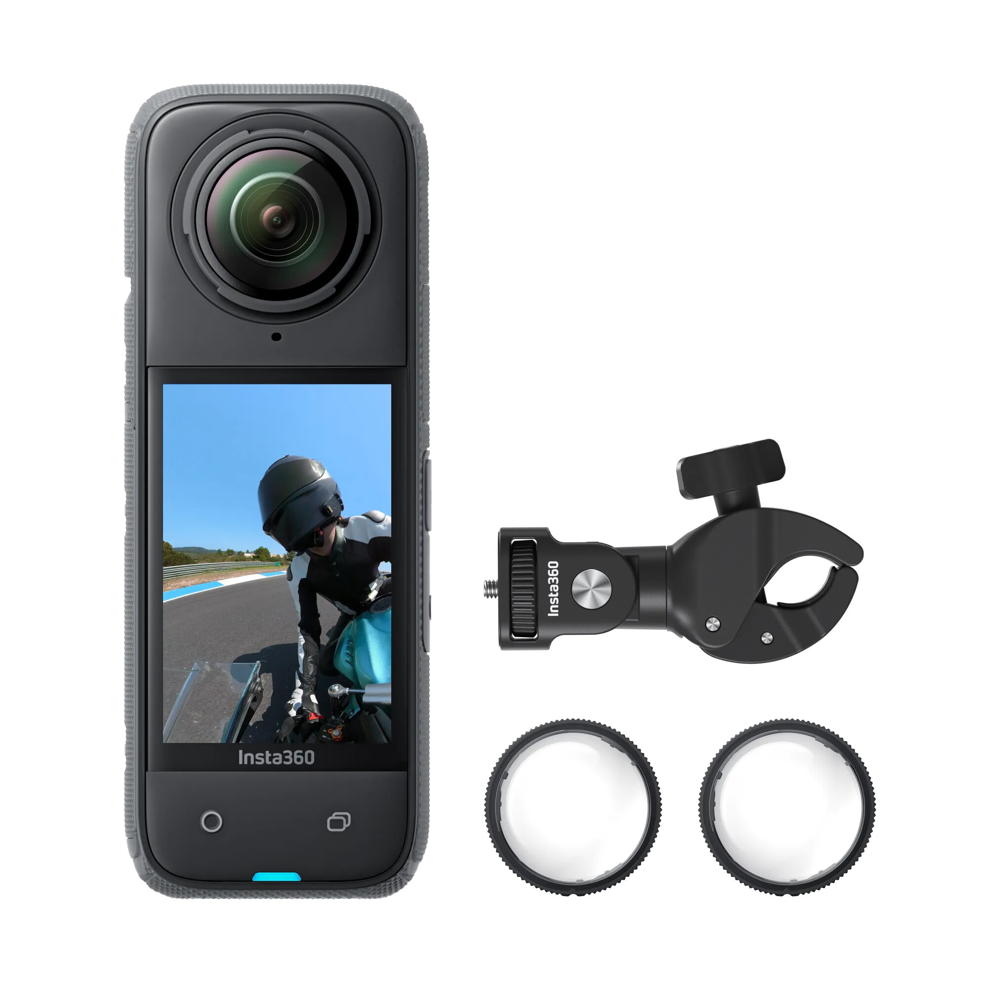 Insta360 X4 360-Grad-Actioncam Motorrad-Bundle