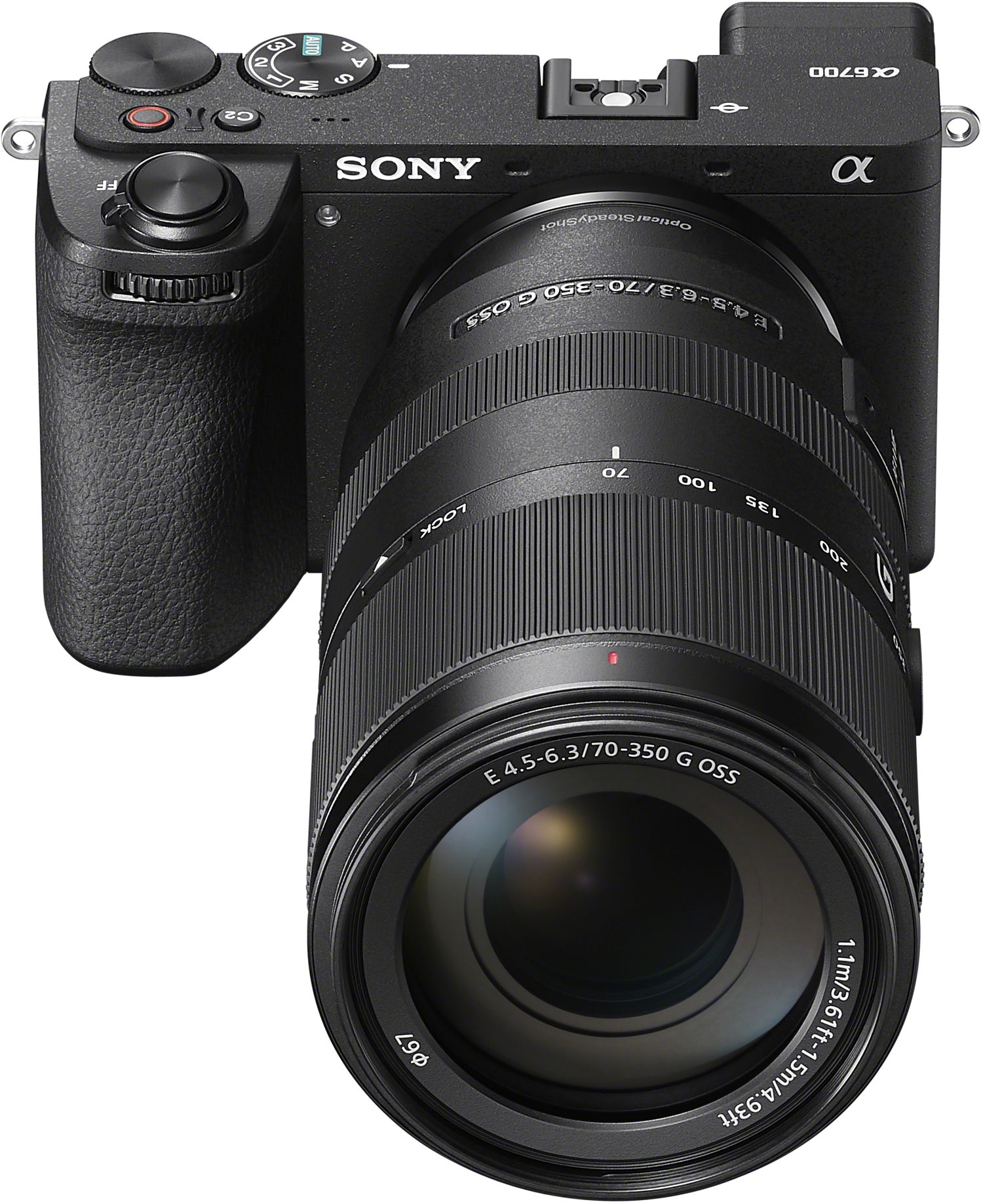 Sony Alpha ILCE-6700 Systemkamera mit 70-350mm f/4.5-6.3 G OSS Objektiv