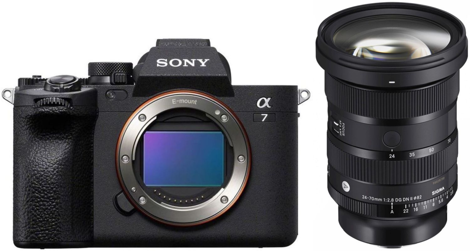 Sony Alpha ILCE-7 IV Systemkamera mit Sigma 24-70mm f2.8 DG DN II Objektiv