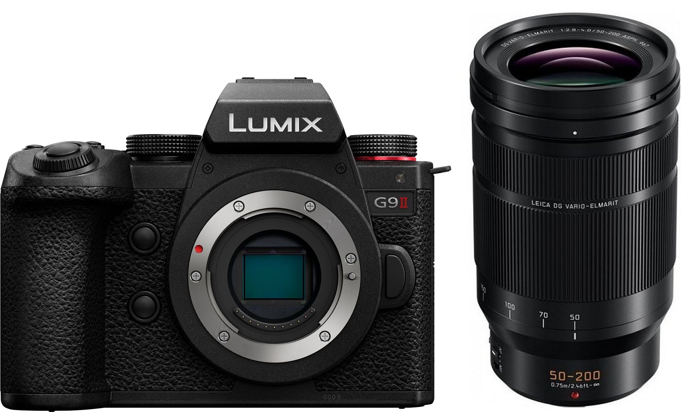 Panasonic Lumix G9 II Systemkamera mit Leica 50-200mm f/2.8-4.0 DG ASPH. OIS Objektiv