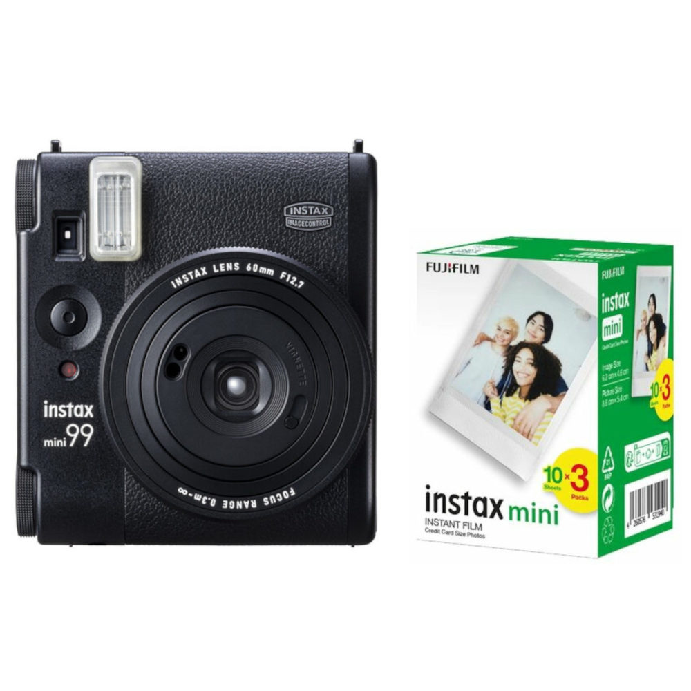 Fujifilm Instax Mini 99 Schwarz Sofortbildkamera Vorteilspaket