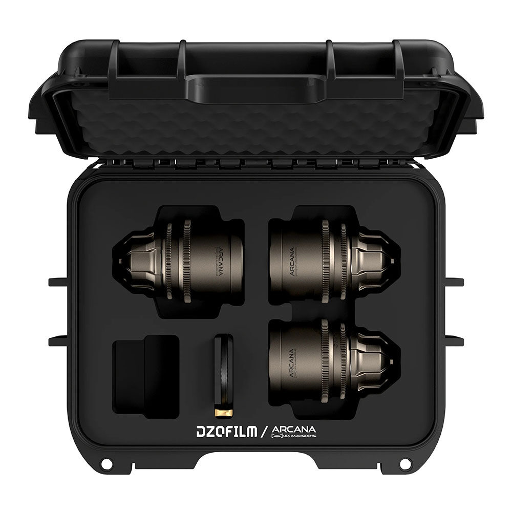 DZOFilm Arcana 32/45/75mm T2.1 1.5x Anamorphic Prime PL-mount Objektiv Set