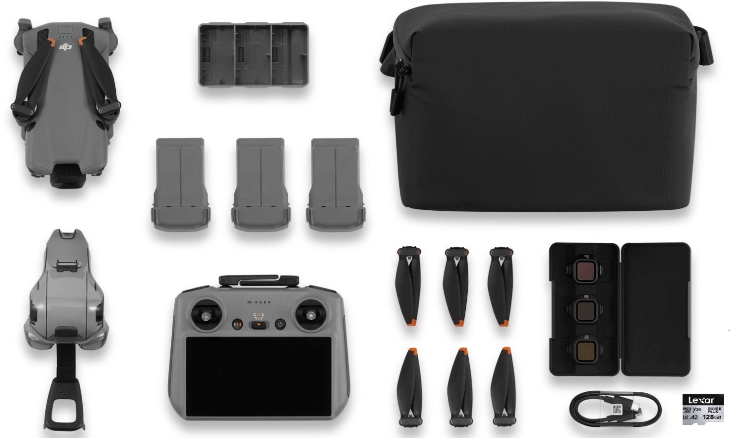 DJI Mini 5 Pro Fly More Combo (RC 2) mit Lexar Silver Plus 128GB