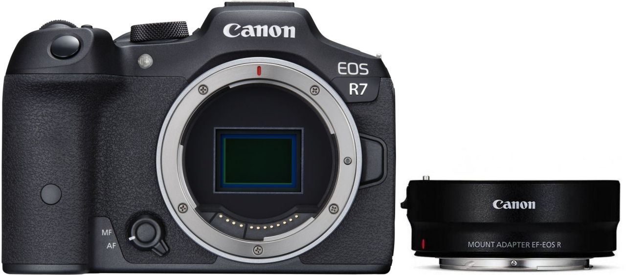 Canon EOS R7 Systemkamera Body mit EF-EOS R Adapter